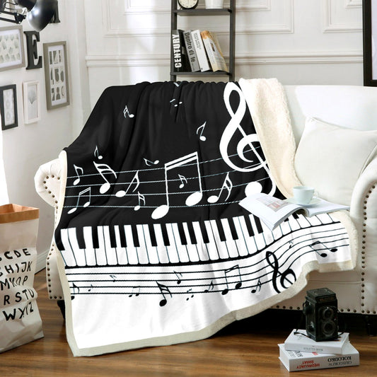 Classic Piano CG3011031TT Sherpa Fleece Blanket