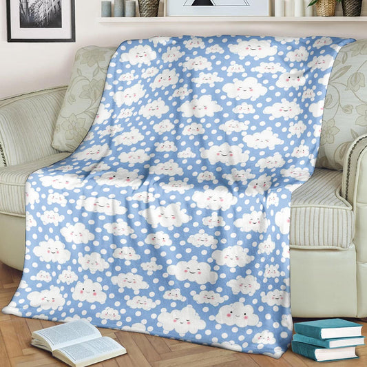 Cloud Pattern CLA15100643F Sherpa Fleece Blanket
