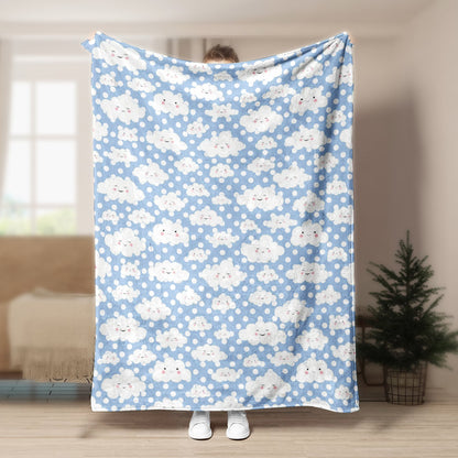 Cloud Pattern CLA15100643F Sherpa Fleece Blanket