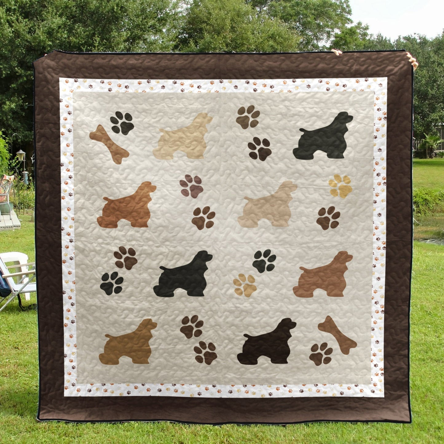 Cocker Spaniel CLA250648 Quilt Blanket