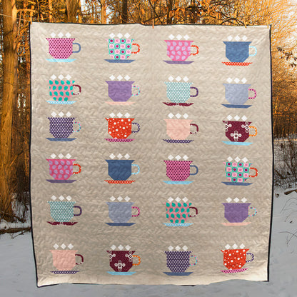 Coffee Cup CLA1110195Q Quilt Blanket