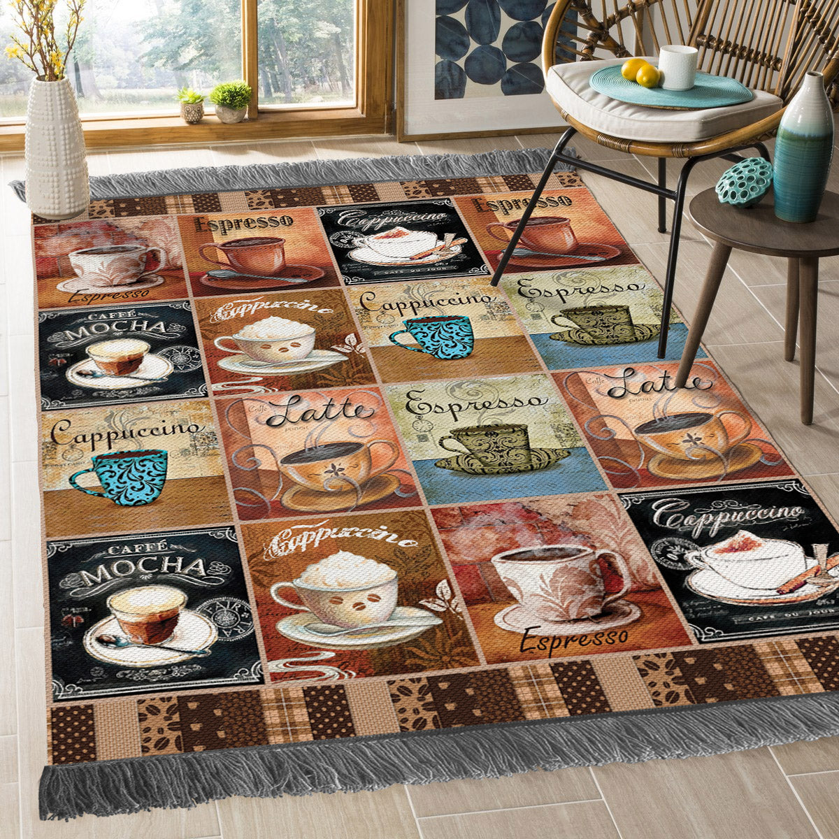 Coffee DD1710045O Decorative Floor-cloth