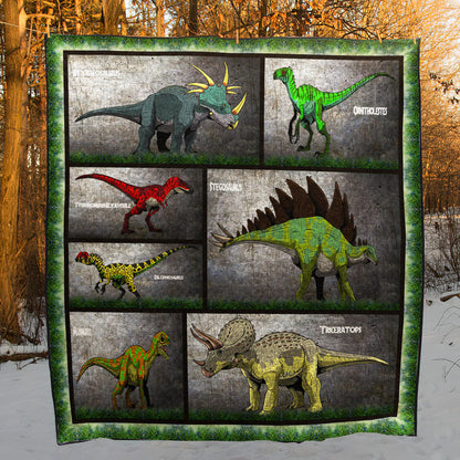 Collection Dinosaurs CLA0710254Q Quilt Blanket