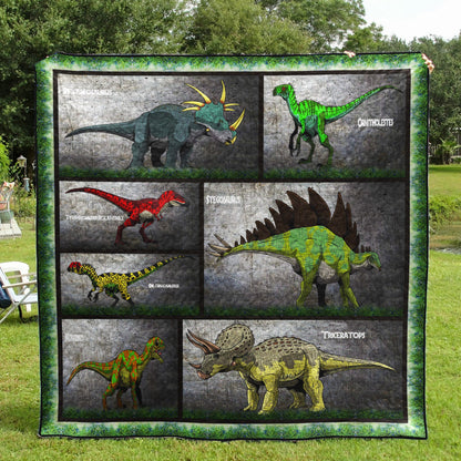 Collection Dinosaurs CLA0710254Q Quilt Blanket