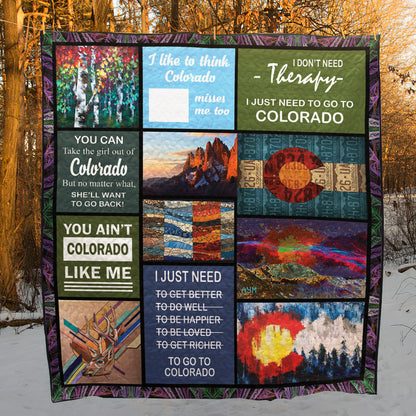 Colorado CL14100132MDQ Quilt Blanket