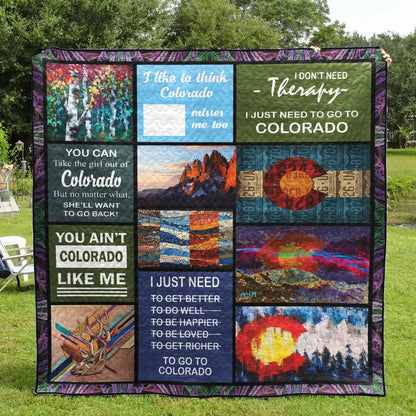 Colorado CL14100132MDQ Quilt Blanket