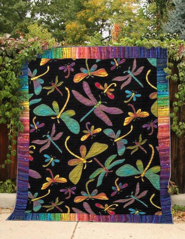 Colorful Dragonfly CLT130611 Art Quilt