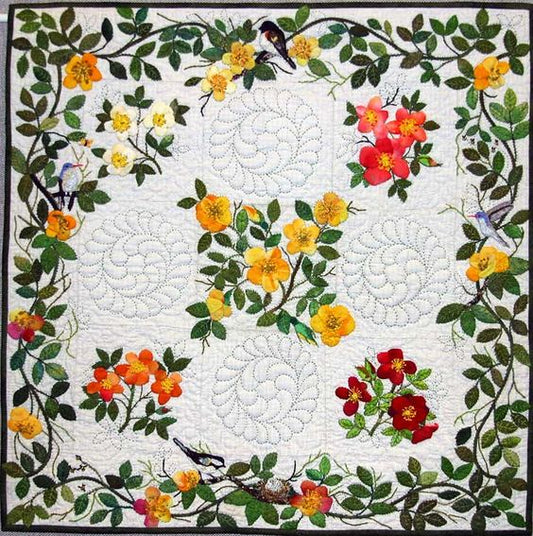 Colorful Flower CLA0810094Q Quilt Blanket