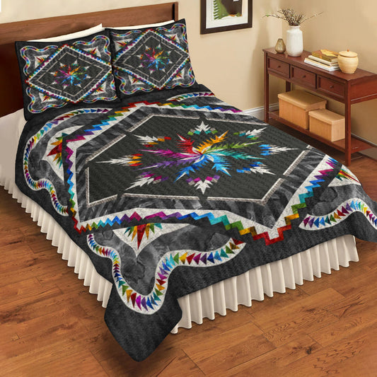 Colorful Flower Quilt Bedding Set MT230511D