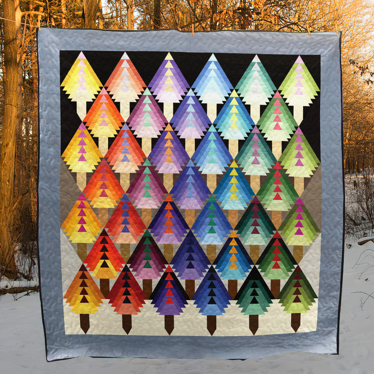 Colorful Pine CLA1410142Q Quilt Blanket
