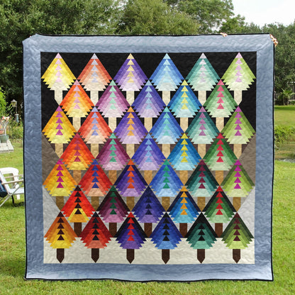 Colorful Pine CLA1410142Q Quilt Blanket
