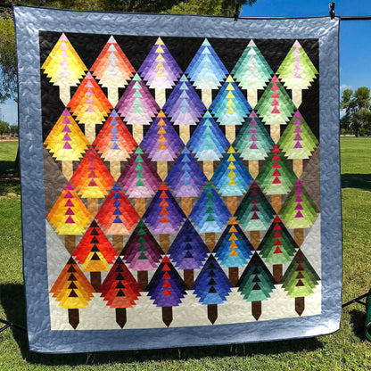 Colorful Pine CLA1410142Q Quilt Blanket