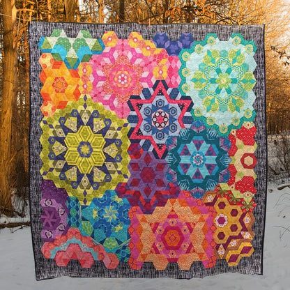 Colorful Star Of David CLA1710113Q Quilt Blanket