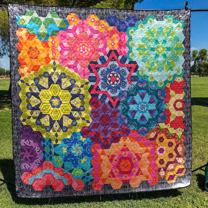 Colorful Star Of David CLA1710113Q Quilt Blanket