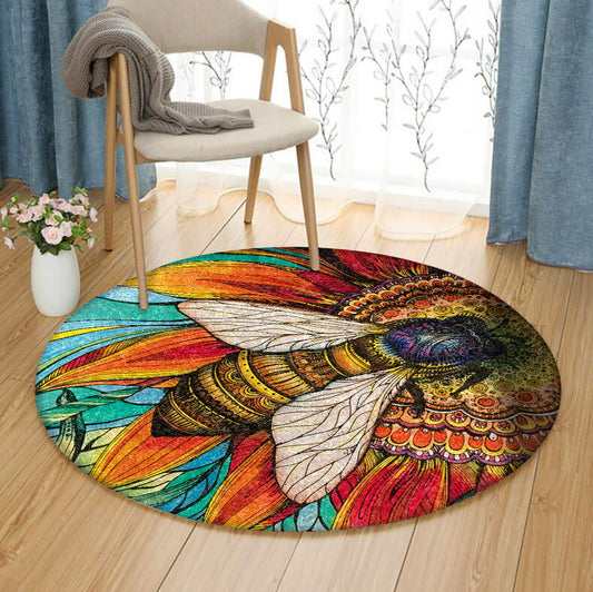 Colorful Bee TN1610008TM Round Area Rug