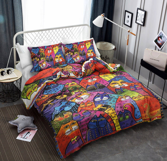 Colorful Cat BT190816B Bedding Sets