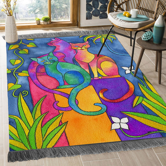 Colorful Cat BT2809052O Decorative Floor-cloth