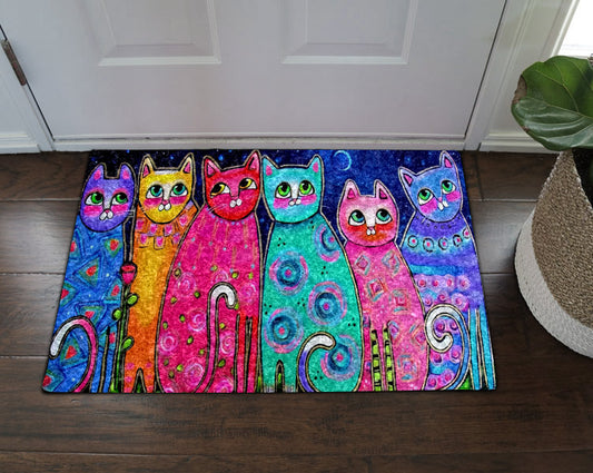 Colorful Cats CLA1710107D Non-slip Door mats