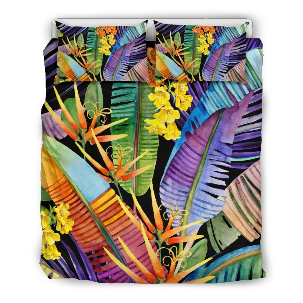 Colorful Leaves Tropical CL16100227MDB Bedding Sets