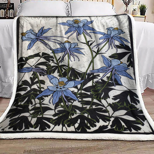Columbines VD1810064F Sherpa Fleece Blanket