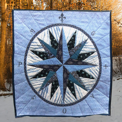 Compass Rose CLA210657 Quilt Blanket