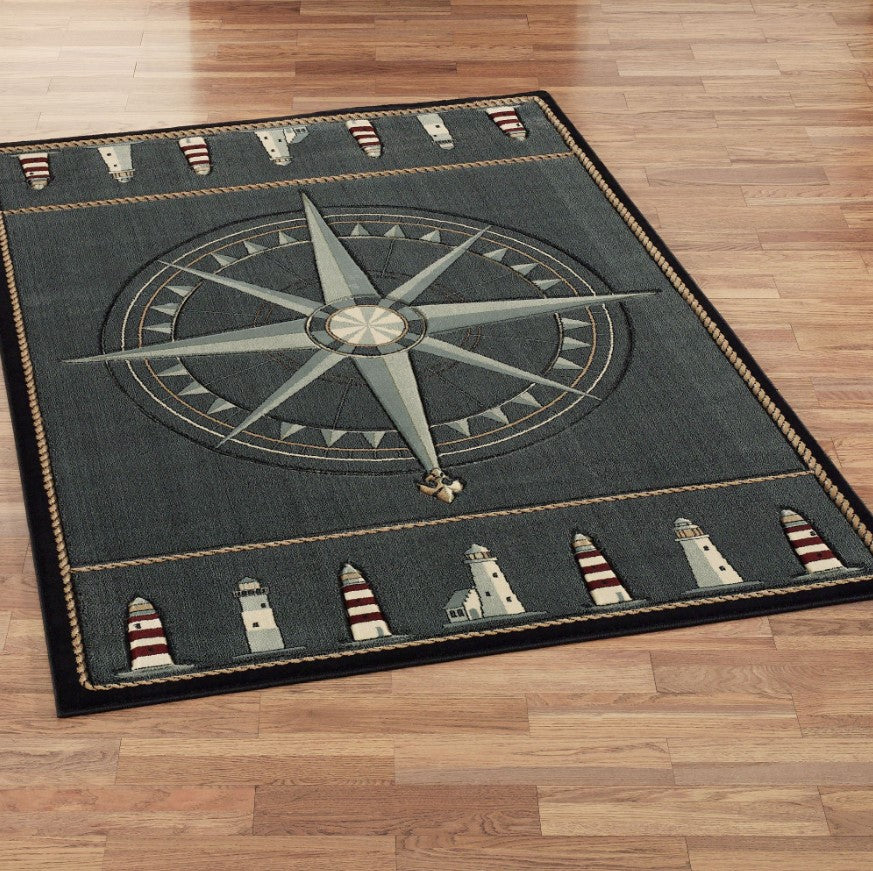 Compass Rose Nautical CLA2612418R Rug