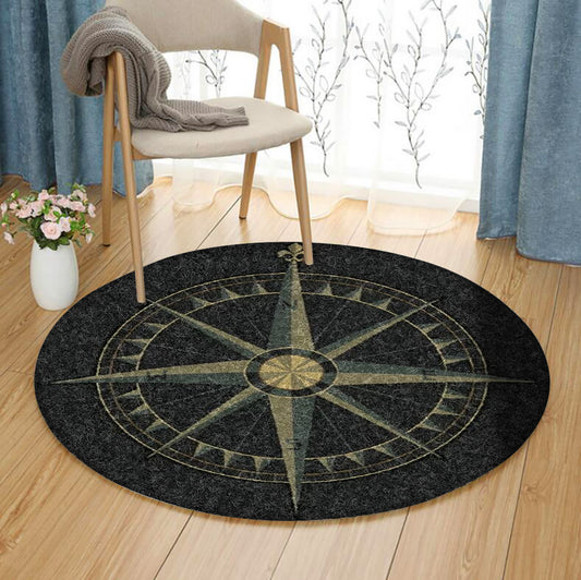 Compasses HM051016TM Round Area Rug