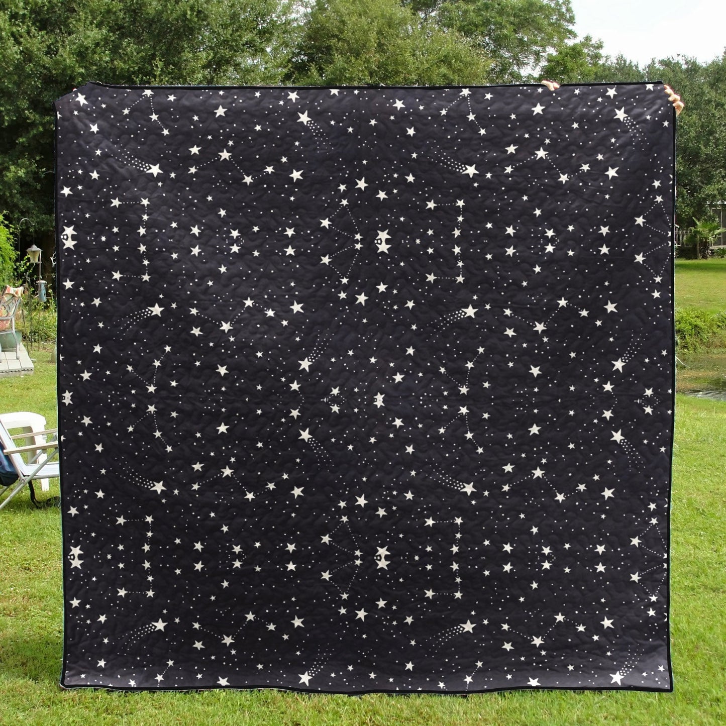 Constellation Star CL12100184MDQ Quilt Blanket