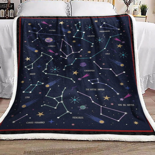 Constellation BL051066F Sherpa Fleece Blanket