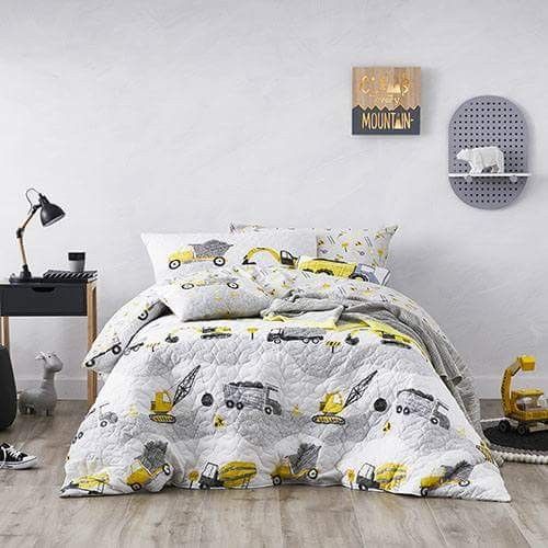 Construction Truck CLA0510159B Quilt Bedding Set