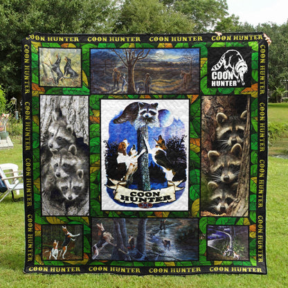 Coon Hunter CL16110091MDQ Quilt Blanket