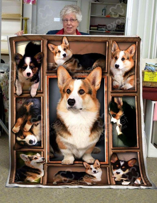 Corgi CL05100128MDF Sherpa Fleece Blanket