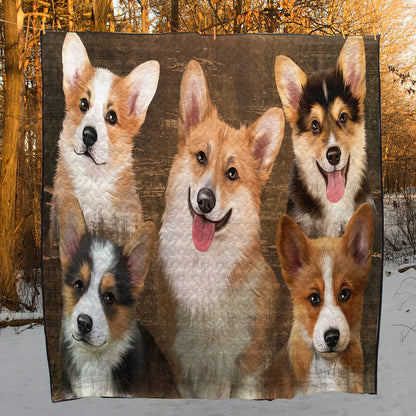 Corgi CL18110678MDQ Quilt Blanket