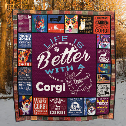 Corgi CLA0810100Q Quilt Blanket