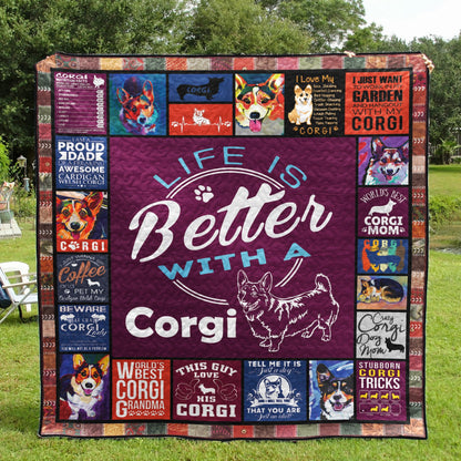 Corgi CLA0810100Q Quilt Blanket