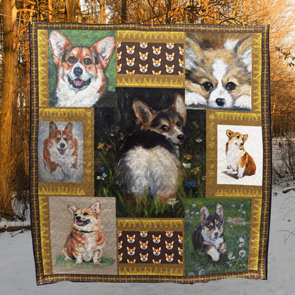 Corgi CLA31100540Q Quilt Blanket