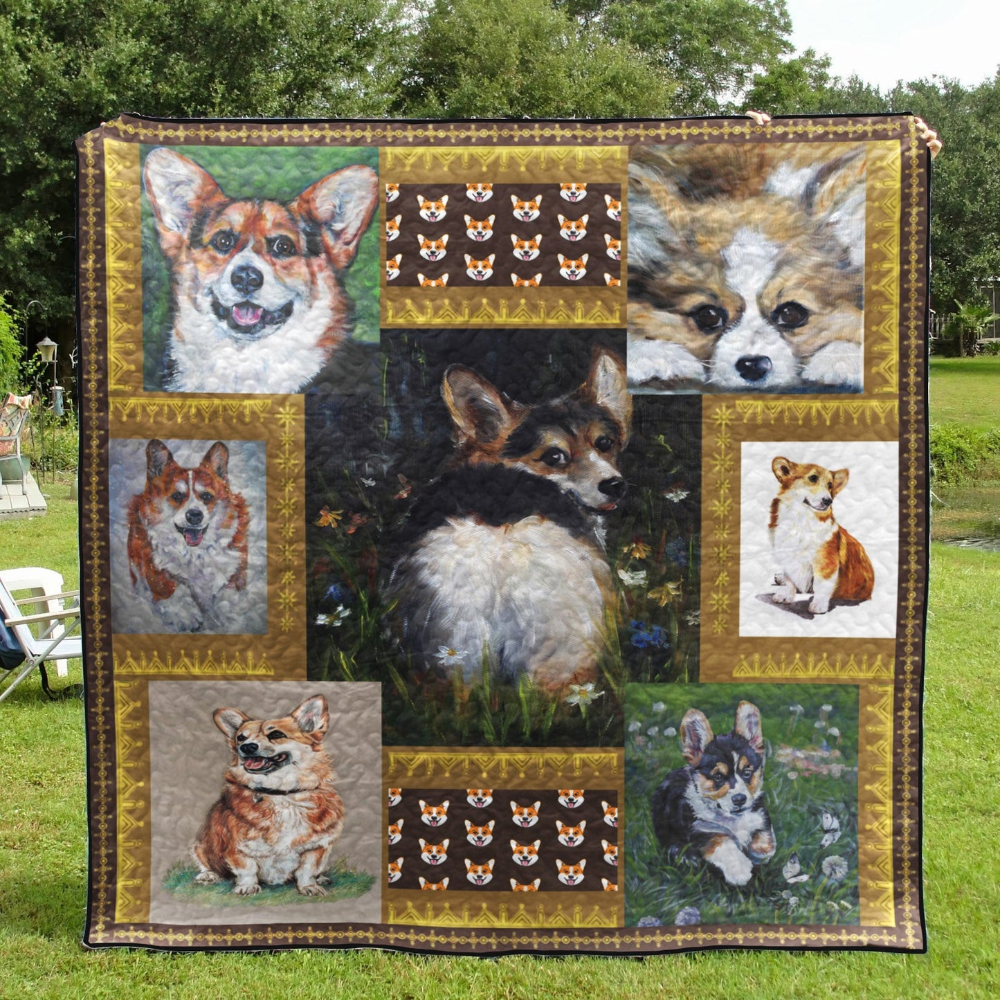 Corgi CLA31100540Q Quilt Blanket
