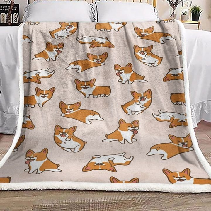 Corgi DN011062F Sherpa Fleece Blanket