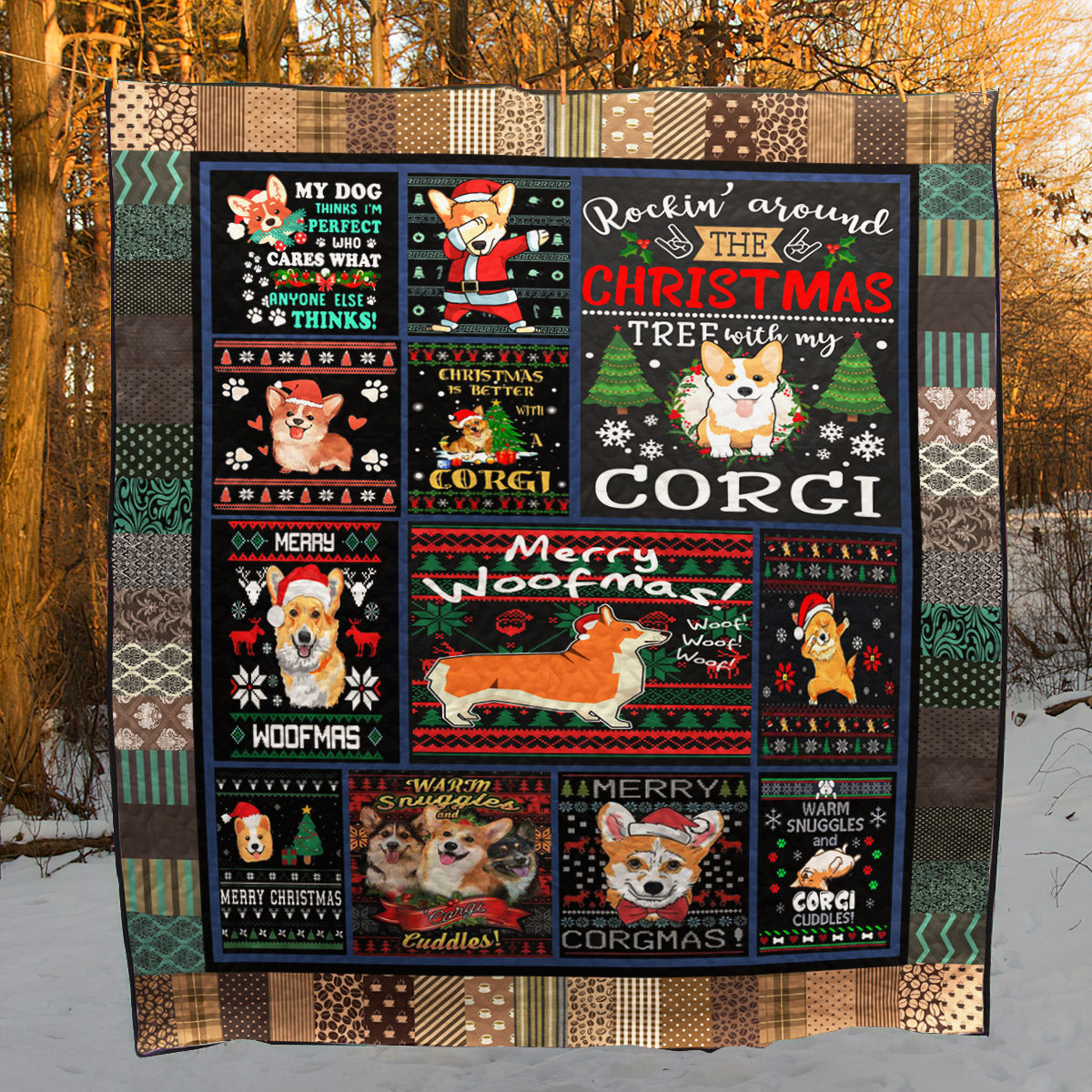 Corgi TD2809307 Quilt Blanket