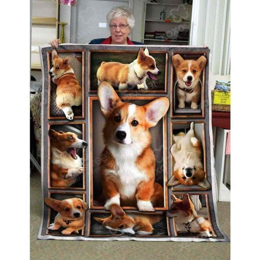 Corgi CL05100129MDF Sherpa Fleece Blanket