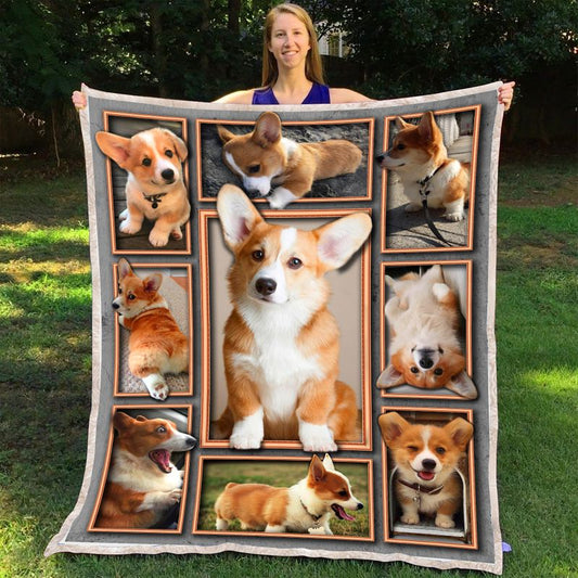 Corgi CL11100047MDF Sherpa Fleece Blanket