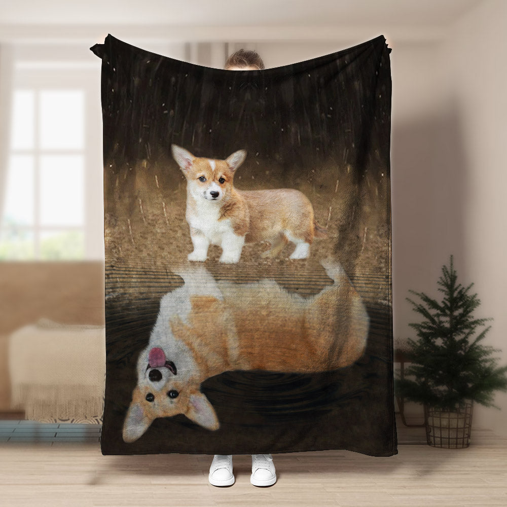 Corgi CL150817MD Sherpa Fleece Blanket