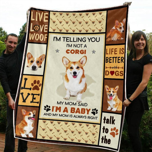 Corgi CL20110439MDF Sherpa Fleece Blanket