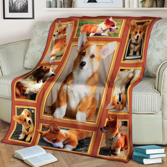 Corgi CLA21100910F Sherpa Fleece Blanket