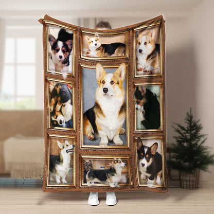 Corgi CLA21100933F Sherpa Fleece Blanket