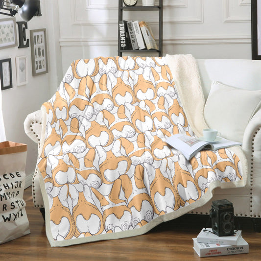 Corgi HM170806T Sherpa Fleece Blanket