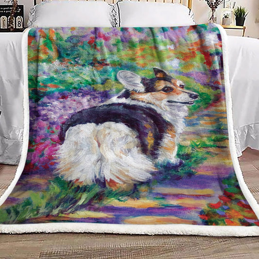Corgi NP1611038F Sherpa Fleece Blanket