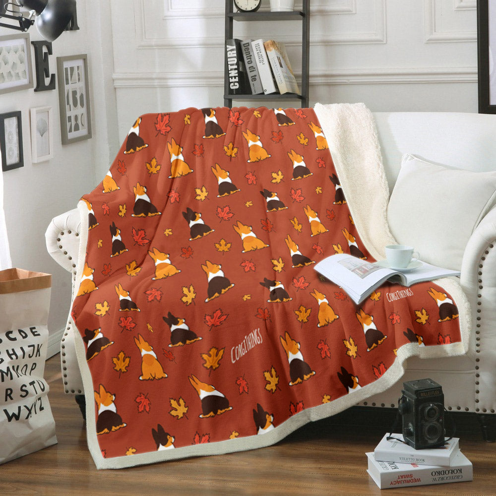 Corgi TN260808TT Sherpa Fleece Blanket