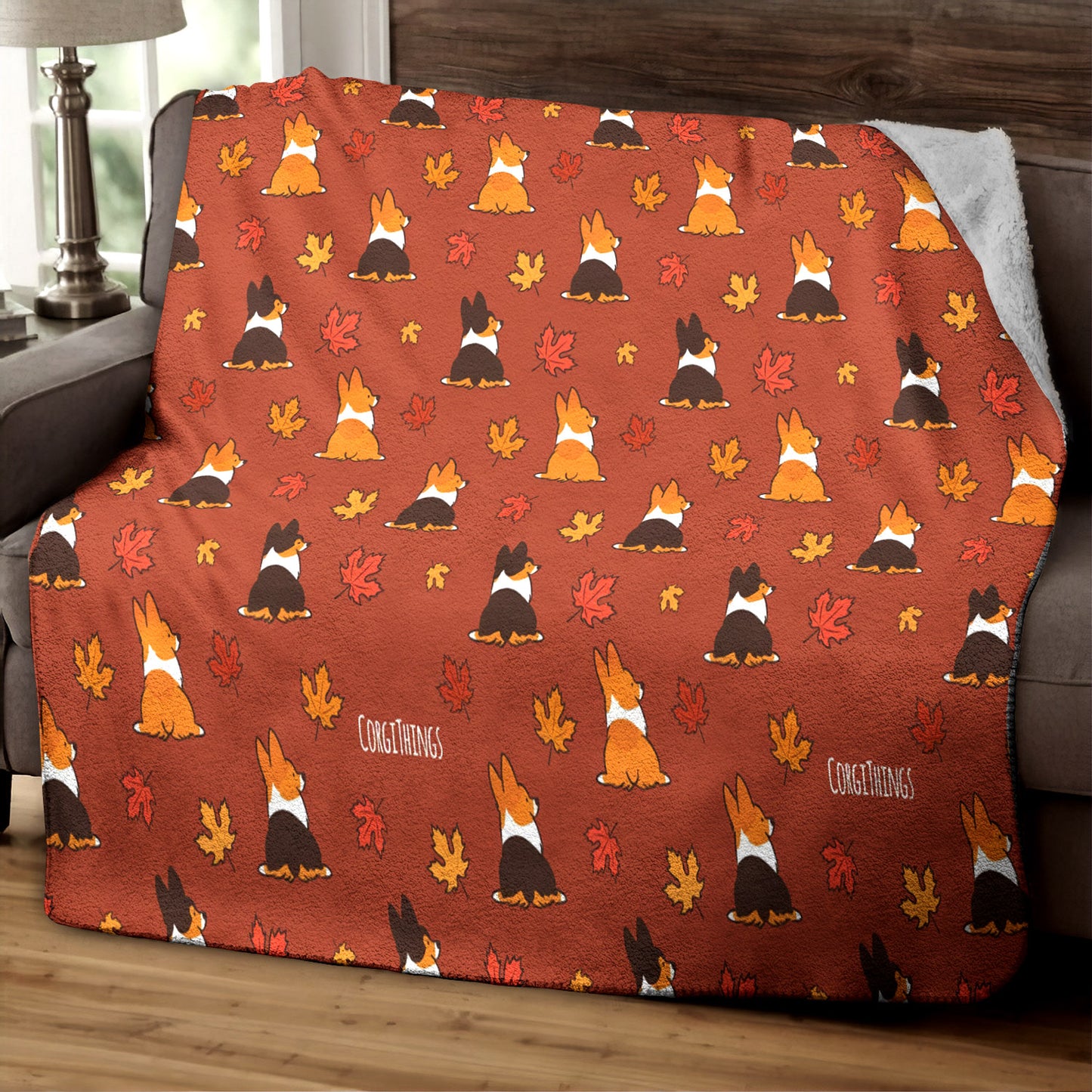 Corgi TN260808TT Sherpa Fleece Blanket