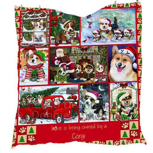 Corgis CL18110690MDQ Quilt Blanket